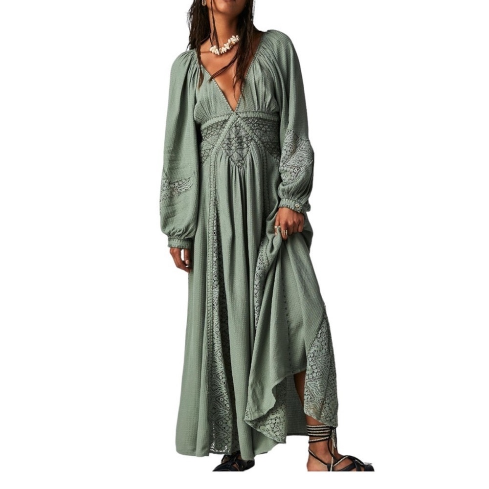 Free People Southwest Lace Maxi  Dress